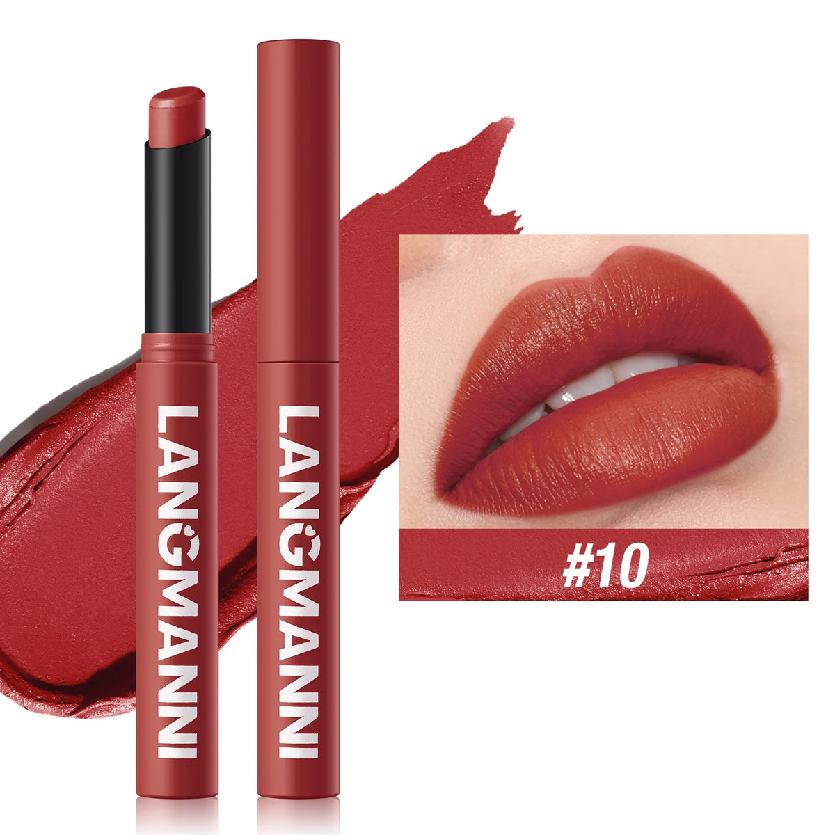 12 Colors Nude Matte Lipstick Waterproof Lip Sticks Not Fading Sexy Red Velvet for Women Make Up Long Lasting Lip Cosmetics