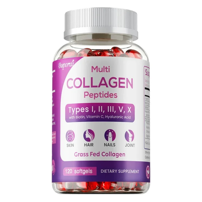 Collagen Peptides - Nourishes The Skin, Slows Down Aging, Promotes Healthy Hair, Strong Nails, and Improves Intestinal Digestion