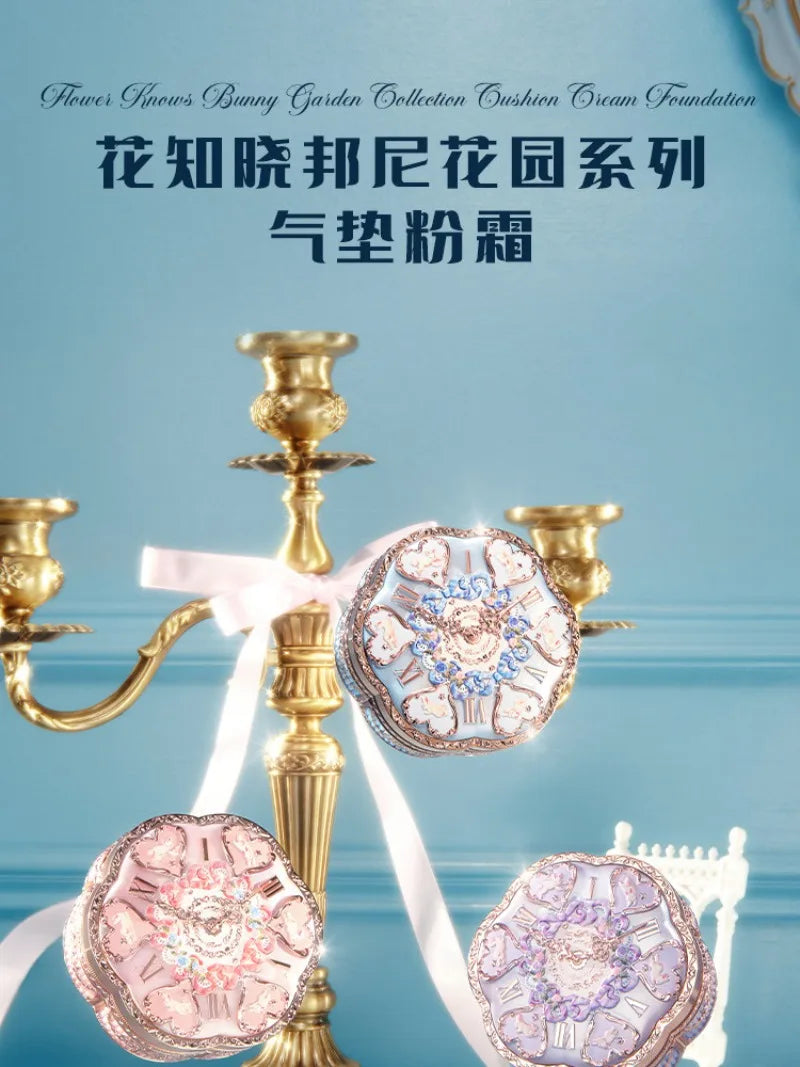 Flower Knows Makeup Base Garden Air Cushion Foundation CC Cream Skin Friendly Concealer Makeup Moisturizing Natural Coverage