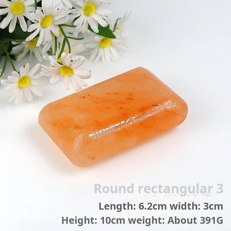 Himalayan Massage Salt Stones, Salt Soap, & Diverse Shaped Hot Compress Salt Soaps Specifically for Bathing & Facial Cleansing