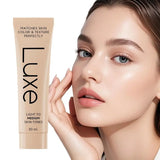 Korean Luxe Color-Adjusting Liquid Foundation Natural Matte Moisturizing Concealer Long Lasting Full Coverage Base Makeup