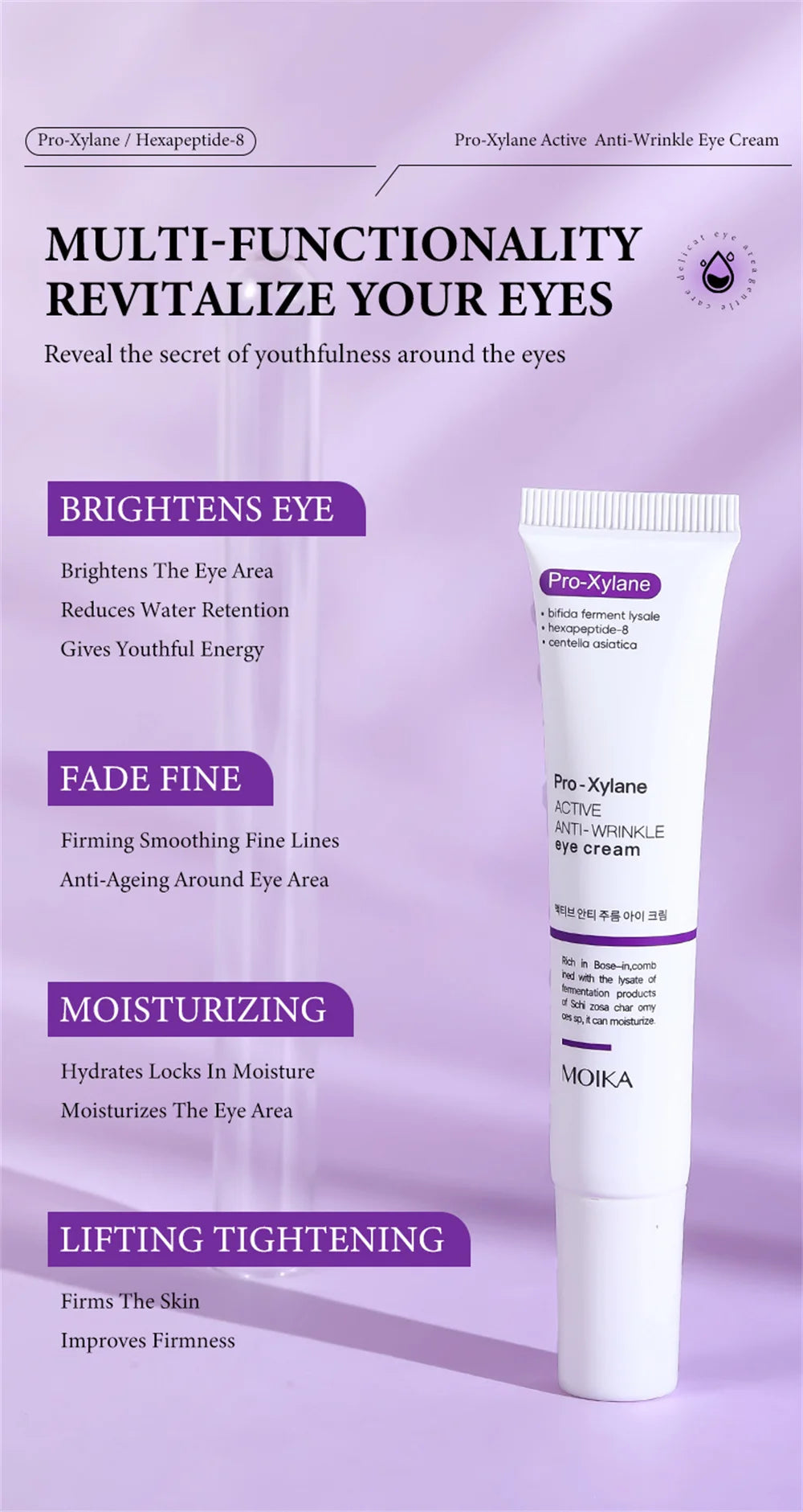 Instant Eye Bag Removal Cream Collagen Anti-Wrinkle Fade Fine Lines Firming Skin Anti Dark Circle Puffiness Brighten Eye Care