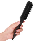 4Pc Boar Bristle Slick Back Hair Brush Set For Sleek Ponytail Bun Smoothing Baby Hairs,Flyaways,Edge Control Backcombing Teasing