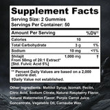 Shilajit Gummies - Energy Level, Memory and Focus Support Relieve Stress Overall Health