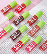 6Pcs Lip Oil Gloss Set, Hydrating High-Shine Non-Sticky Lip Gloss, Moisturizing Clear Pink Red Tint, Travel Makeup Gift