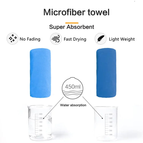 Quick-Drying Bath Towel 40x80/80x160CM Blue Grey Green Orange Strong Absorbent Microfiber Bathroom Washcloth Towels