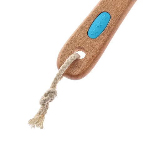 Massage with Long Wooden Handle Back Foot Scrubber Shower Brush Bristle Bath Brush Double Side Head Body Exfoliating Cleaner