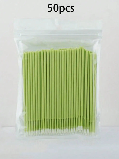 50/100pcs Nano Cleaning Swabs, Ultra Fine Makeup Remover Sticks For Eye Makeup, Contouring, Eyeliner, Lips And Skin Cleansing