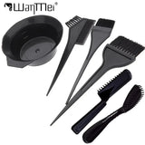 2/4/6pcs Professional Hair Dyeing Kit Color Mixed Bowl with Stirring Brush Coloring Bleaching Salon Hair Beauty Styling Tools