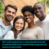 NAD+ Boost-with Resveratrol,Enhances Cellular Vitality,Promotes Cell Repair,Anti-Aging,Boosts Energy and Focus,120 Capsules