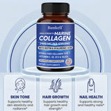Marine Collagen 2400 Mg | Contains Hyaluronic Acid, Vitamin C and Biotin | High Strength Collagen Supplement for Men and Women
