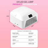 71 LEDs UV Nail Lamp Large Space Nail Dryer with Hand Pillow Smart Sensor 72 W Professional UV Lamp For Nails Manicure Pedicure