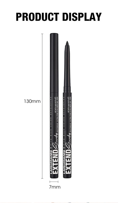 12-Color Fashion Eyeliner Pencil Smokey Punk Style Eye Liner Pen Long-lasting Waterproof Perform Stage Makeup Eyeshadow Stick