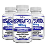Resveratrol Supplement Capsules - Anti-Aging, Cardiovascular & Joint Support, Skin Health