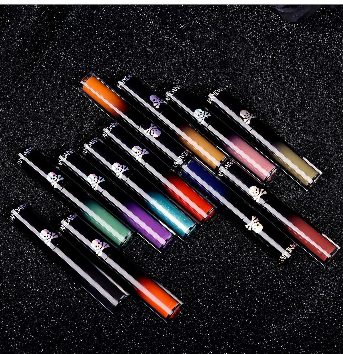 Matte Vampire Black Purple Lipstick Waterproof Long Lasting Lip Gloss Halloween Christmas Moisturizing Pigmented Lip Makeup