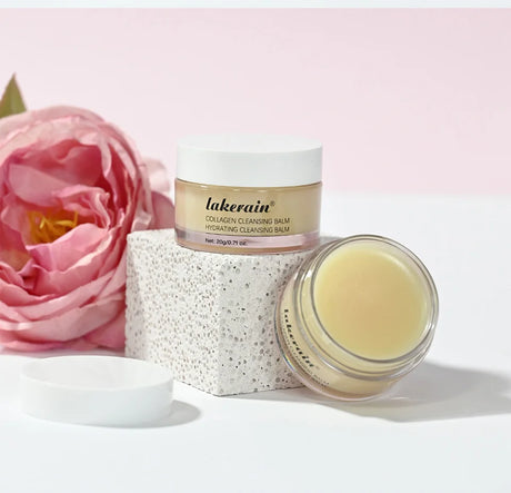 Rose Flavor Collagen Cleansing Balm Nourishing Cream Makeup Remover Mild Non-irritating Moisturizing Non-greasy Cleansing Balm