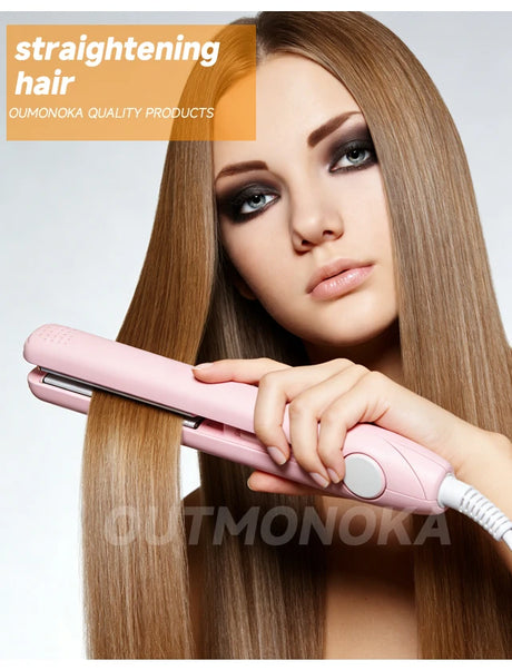3-in-1 Curling Iron Hair Styler Clips Flat Crimper Professional Styler Styling Tools Waver Brush Waver Straightener Hair Curler