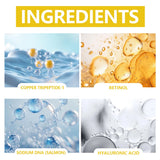 Salmon DNA PDRN + Yellow Peptide Complex Serum - Face Firming, Hydrating, Skin Repair, Radiance Glow, Lifting Treatment for Dull