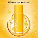 Timeless 20% Vitamin C Serum with Ferulic Acid & Vitamin E, Hydrating & Firming Face Serum, 30ml Antioxidant Skin Care