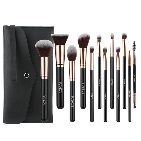 12pcs Makeup Brushes Set Professional High Quality Synthetic Hair Foundation Powder Contour Eyeshadow Make Up Brush