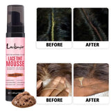 LOCKMIO 100ml Wig Tint Foam Mist for Lace Wig Frontal Dyeing Mousse Natural Quick Dry Grid Invisible Color Hair Spray for Toupee