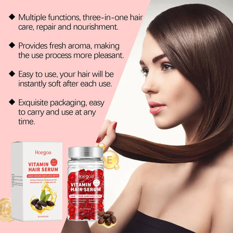 Vitamin Hair Care Serum Capsules Increase Regrowth Oil-Control Prevent Loss More Thicker Scalp Massage Hair Growth Essential Oil