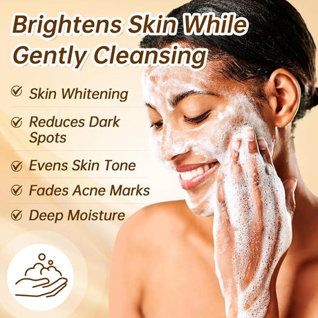 Arbutin 3 Collagen Facial Soap Moisturizing Brightening Deep Cleansing Body Face Wash Foam Facial Cleanser Handmade Soap