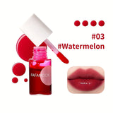4 Color Fruity Lip Tint Water Gloss Tint, Moisturizing Waterproof Liquid Lipstick, Non-Stick, High Pigment, Long-Lasting Colors