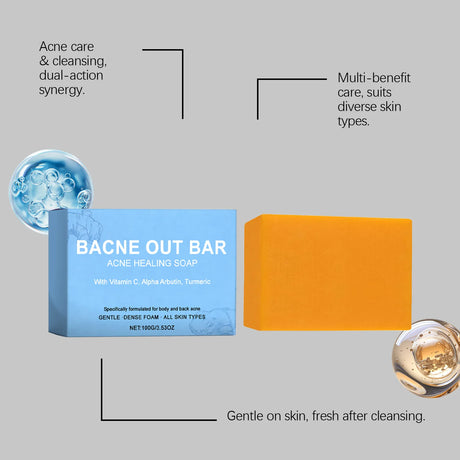 Turmeric Body Cleansing Soap Keep Brightening Improve Odor Deeply Nourish Reduce Dark Acne Removal Care Soaps For Women Man 100g