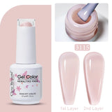 Clou Beaute Jelly Color UV Gel Manicure Summer Pink Nude Gel Nail Rainbow Nail Supplies For Professionals Semi-permanent Varnish