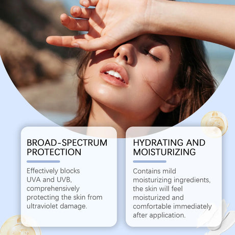UV Sunscreen Stick Spf50 Lasting Waterproof Moisturize Layer Oil Control Repair Sunburn Antioxidant Skin Sun Protection Cream