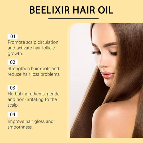 Honey Hair Oil Repair Dry Scalp Damaged Fragile Hair Helps Prevent Hair Loss Breakage Mild Formula Protects Health Hair 10ml