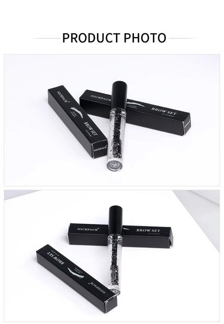 NICEFACE Eyebrow Styling Gel Waterproof Transparent Eyebrow Wax Set Brow Gel For Eyebrow Long-lasting Makeup Eyebrow Sculpt Soap