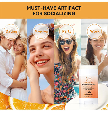 New Whole Body Deodorant Invisible Cream Stick 72 Hour Odor Control Aluminum Free Baking Soda Free Skin Care