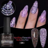 PUENTE 7.5ML Nude Shade Moonlight Cat Magnetic Gel Nail Polish Ultra-Bright Cat Eye Soak Off UV Semi-Permanent Varnish Manicure