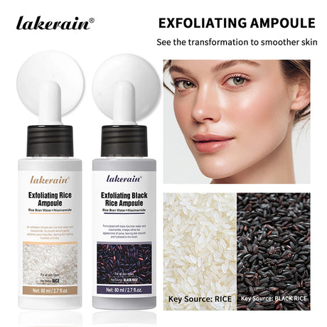 Rice Peeling Ampoule Soft Exfoliating Face and Body Scrub Dead Skin Cells Blackhead Remover for All Skin Types  korean skin care