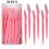 3/30/40Pcs Body Hair Removal Shaver Blades Eyebrows Shaping Knife Eyebrow Trimmer Makeup Beauty Tools Safe Eye Brow Razor Face