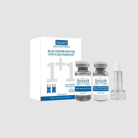 Blue Copper Peptide Lyophilized Powder Set Moisturzing Whitening Face Serum Anti Wrinkle Smooth Tender SkinCare Brighten Essence