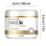 Snail Mucus Moisturizing Cream - Day and Night Cream, Containing Niacinamide, Hyaluronic Acid, and Vitamin E, Suitable for All Skin Types - Firming, Lifting, and Smoothing Skin Care, Suitable for Winter and Autumn Use