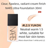 NARS Square Bottle Natural Radiant Longwear Foundation - Multi-Recovery Complex, Hydrating Antioxidant, L0/L2/L2.5 Shades 30ml
