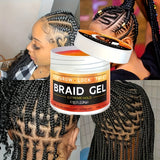 Styling Braiding Gel Wax Carbomer Long Lasting Strong Hold Pomade Anti-Frizz Smooth Hair Finishing Shaping Hair Edge Control