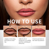 Lip Liner With Peel Off Lip Stain Tattoo Long Lasting Waterproof Transfer Proof Smudge Proof Matte Finish Lip Cosmetic Pencil