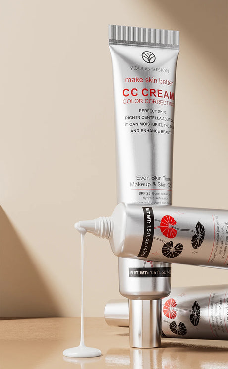 1PC/2PCS 45ml Brightening CC Cream Centella Asiatica Repairing BB Cream Natural Concealing Whitening Foundation Liquid Cosmetics