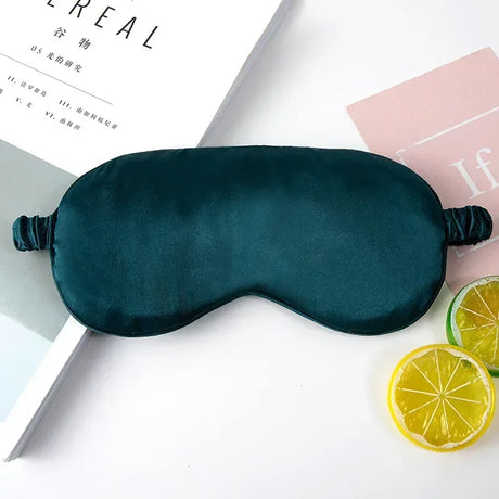 Silk Ruffle Sleep Eye Mask Soft Sleeping Eye Covers Multicolor Night Dream Blackout Eye Patches for Woman Man to Sleep Better