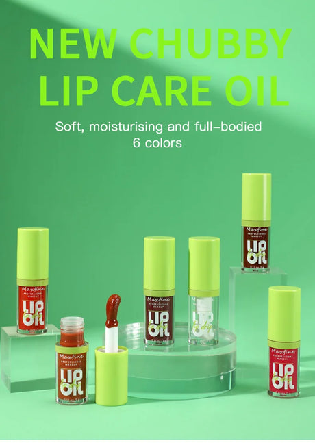 Water gloss mirror oily lip gloss lipstick with long-lasting color retention and non stick cup nude color lip essential oil