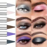 12 Colors Metallic White Black Purple Eyeshadow Pencil Glitter 1pc  Liner Pen Highligter Long Lasting Blue Cream Eye Shadow