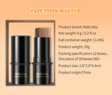 Face Brown Bronzer Contour Stick Face Foundation Makeup Pen Lasting Smooth Contour Shadow Blusher Highlight Concealer Cosmetics