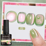 PUENTE 7.5ML Nude Shade Moonlight Cat Magnetic Gel Nail Polish Ultra-Bright Cat Eye Soak Off UV Semi-Permanent Varnish Manicure