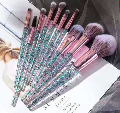 10pcs Set Makeup Brushes Tool Set Cosmetic Powder Eye Shadow Foundation Blush Blending Beauty Maquiagem Beauty Kit for Party