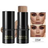 Face Brown Bronzer Contour Stick Face Foundation Makeup Pen Lasting Smooth Contour Shadow Blusher Highlight Concealer Cosmetics